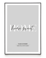 HOME SWEET HOME POSTER - HEI Print