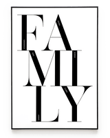 FAMILY TYPOGRAPHY POSTER - HEI Print