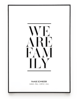 WE ARE FAMILY POSTER No. 2 - HEI Print