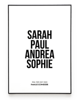 FIRST NAME POSTER - HEI Print