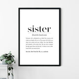 SISTER DEFINITION POSTER No. 2 - HEI Print