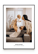 Bilderrahmenschwarzgerade Hochformat
