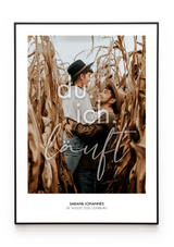 Bilderrahmenschwarzgerade Hochformat