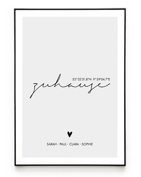 ZUHAUSE POSTER - HEI Print