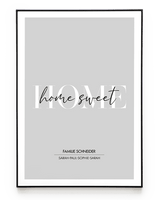 HOME SWEET HOME POSTER - HEI Print
