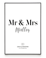 MR & MRS POSTER - HEI Print
