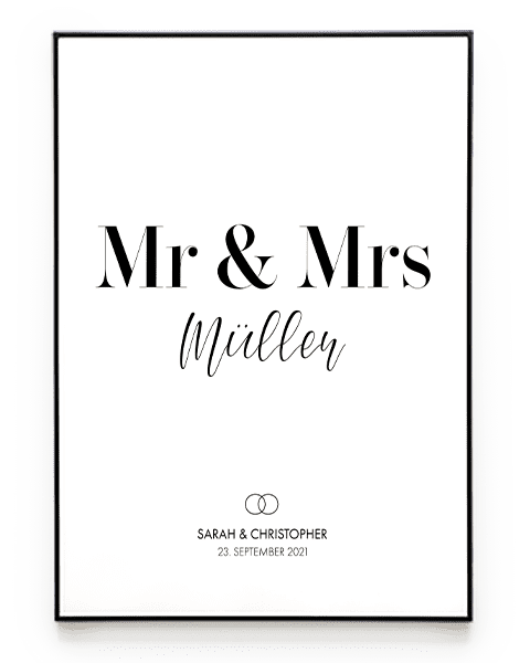 MR & MRS POSTER