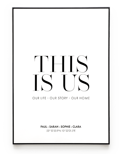 THIS IS US POSTER - HEI Print