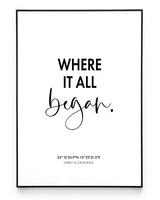 WHERE IT ALL BEGAN POSTER - HEI Print