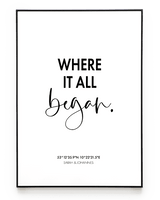 WHERE IT ALL BEGAN POSTER - HEI Print