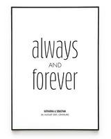 ALWAYS AND FOREVER POSTER - HEI Print