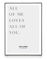 ALL OF ME POSTER - HEI Print
