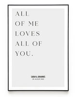 ALL OF ME POSTER - HEI Print
