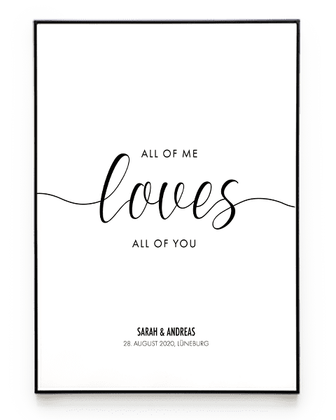 ALL OF ME POSTER No. 2 - HEI Print