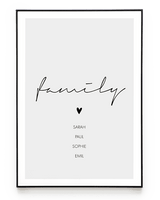 FAMILY POSTER - HEI Print