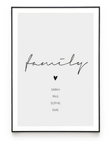 FAMILY POSTER - HEI Print