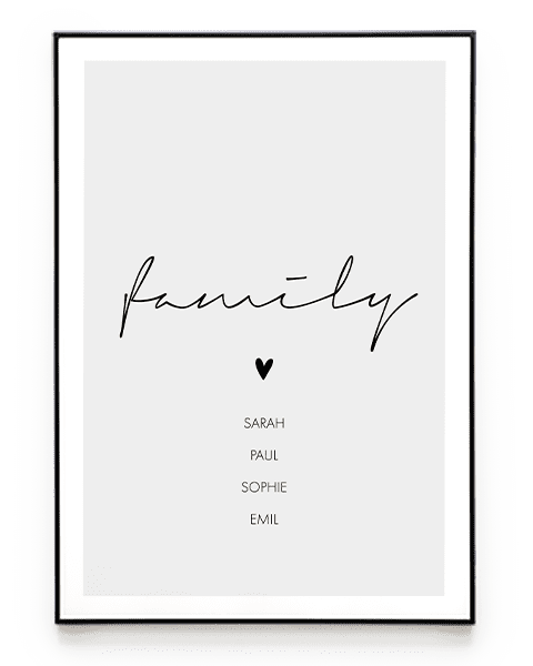 FAMILY POSTER - HEI Print