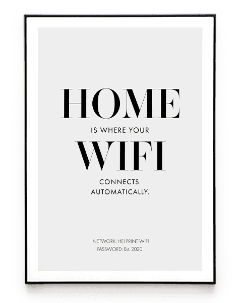 WIFI POSTER - HEI Print