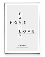 FAMILY SCRABBLE POSTER - HEI Print