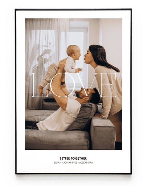 LOVE FOTOPOSTER