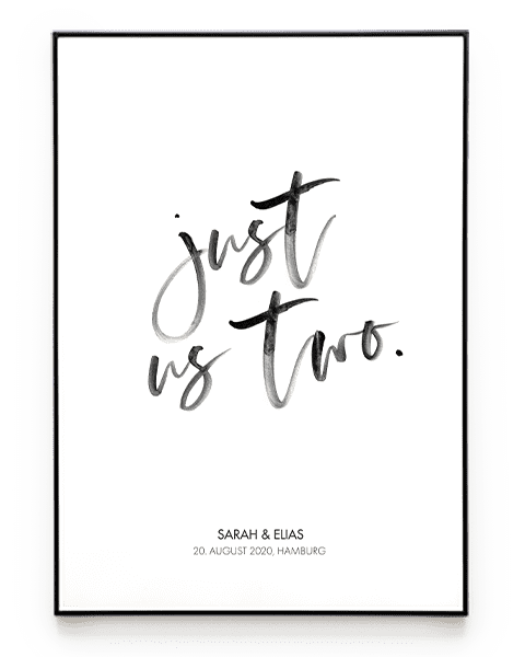 JUST US TWO POSTER - HEI Print