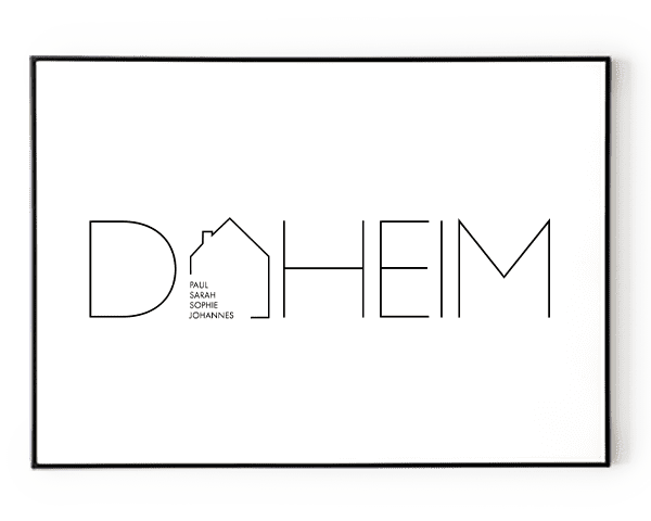 DAHEIM POSTER No. 2