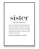 SISTER DEFINITION POSTER No. 2 - HEI Print