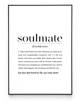 SOULMATE DEFINITION POSTER - HEI Print