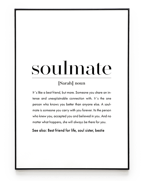 SOULMATE DEFINITION POSTER - HEI Print