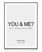 YOU & ME? - POSTER - HEI Print