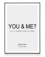 YOU & ME? - POSTER - HEI Print