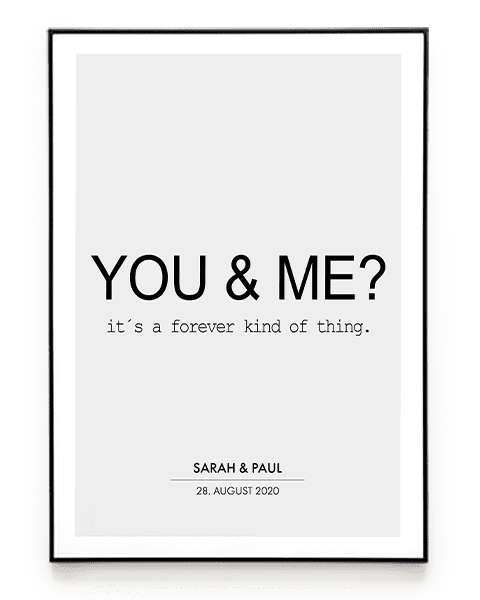 YOU & ME? - POSTER - HEI Print