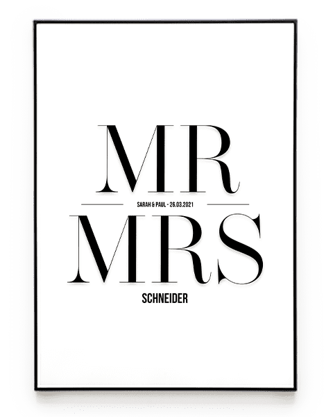 MR & MRS POSTER No. 2