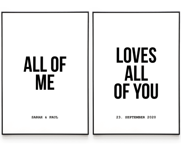 ALL OF ME POSTERSET