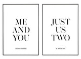 ME AND YOU POSTERSET - HEI Print