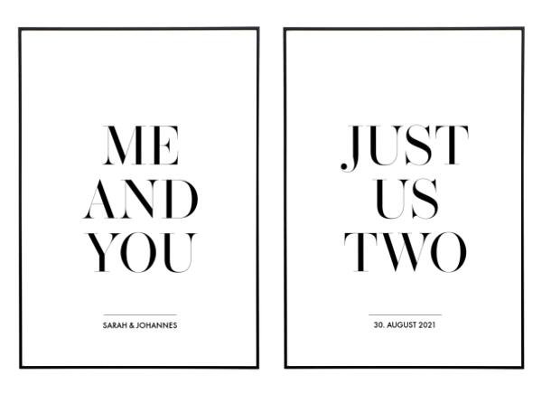 ME AND YOU POSTERSET - HEI Print
