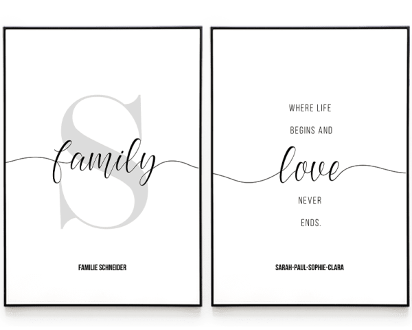 FAMILY POSTERSET - HEI Print