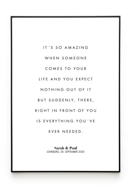 LOVE QUOTES POSTER - HEI Print