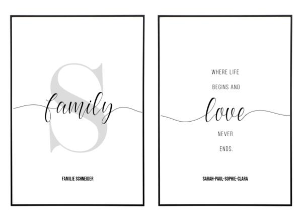 FAMILY POSTERSET - HEI Print