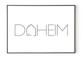 DAHEIM POSTER No. 2 - HEI Print