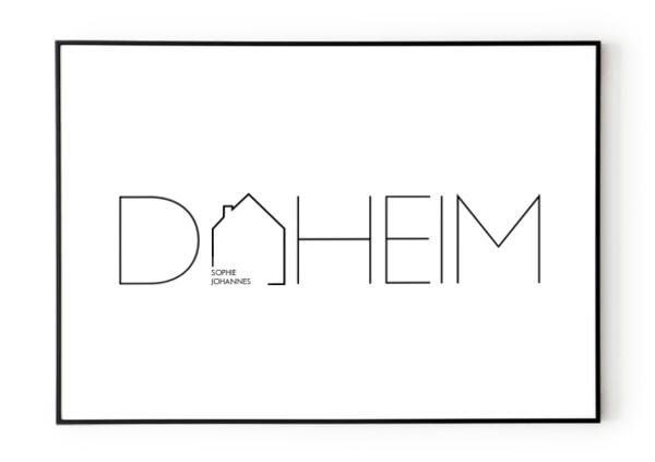 DAHEIM POSTER No. 2 - HEI Print