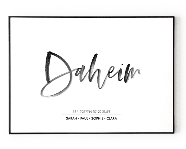 DAHEIM POSTER - HEI Print