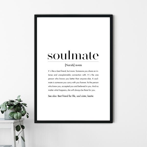 SOULMATE DEFINITION POSTER - HEI Print