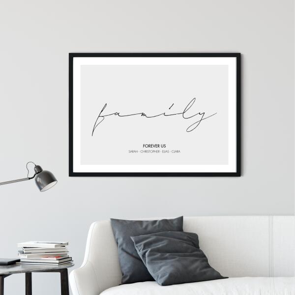 FAMILY SIGNATURE POSTER - HEI Print