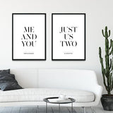 ME AND YOU POSTERSET - HEI Print