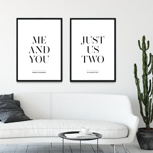 ME AND YOU POSTERSET - HEI Print