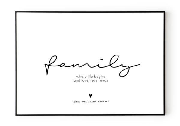 FAMILY Poster No. 3 - HEI Print