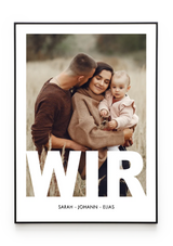 Bilderrahmenschwarzgerade Hochformat