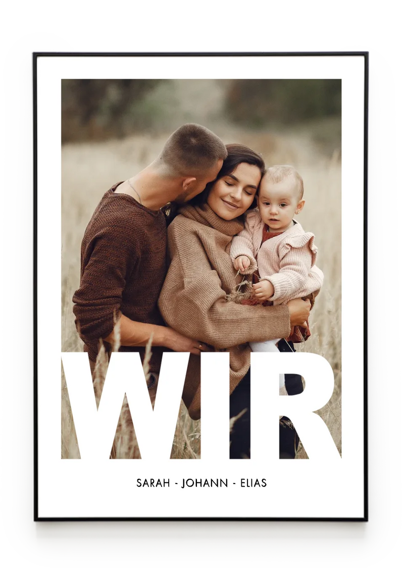 Bilderrahmenschwarzgerade Hochformat