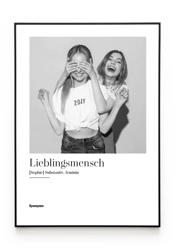 Bilderrahmenschwarzgerade Hochformat